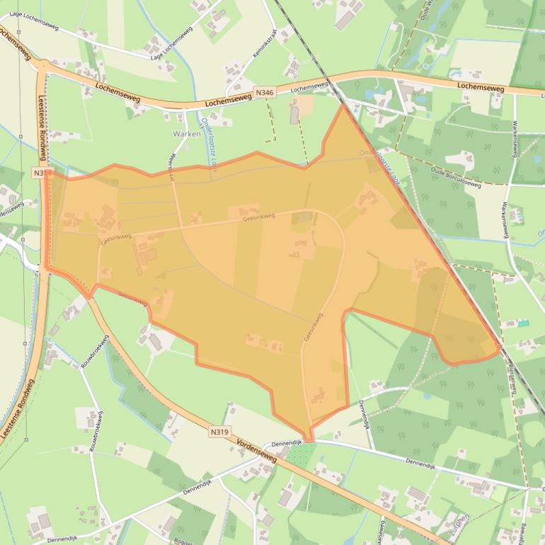 Kaart van postcodegebied 7231RE.