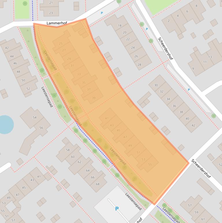 Kaart van postcodegebied 7232AB.