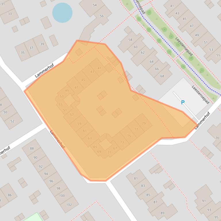 Kaart van postcodegebied 7232AS.