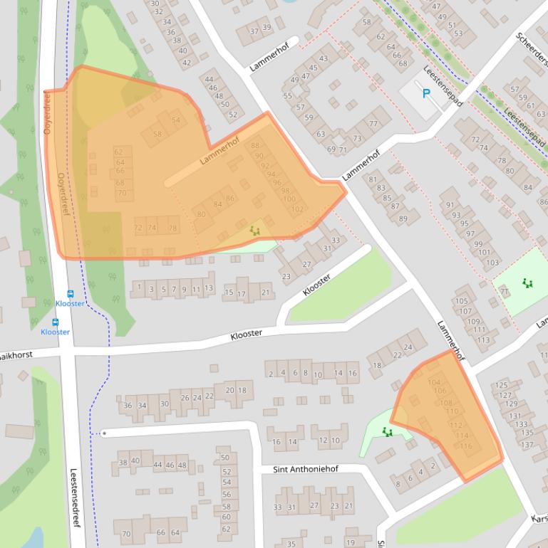 Kaart van postcodegebied 7232AX.