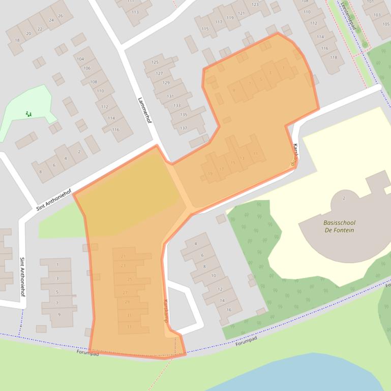 Kaart van postcodegebied 7232BC.