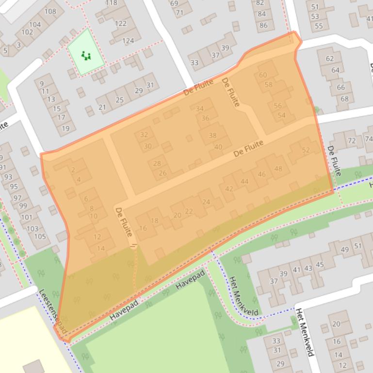 Kaart van postcodegebied 7232BH.