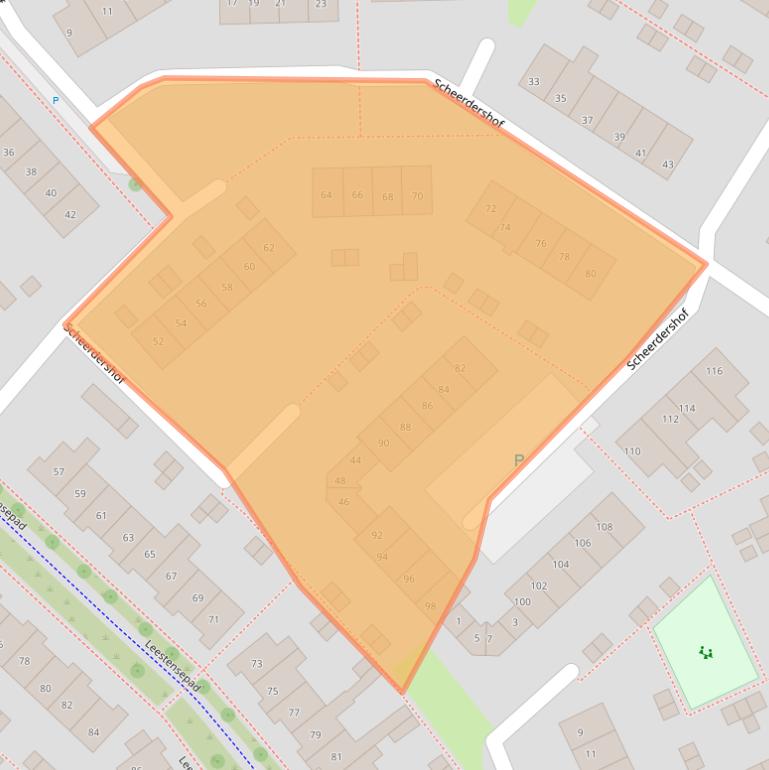 Kaart van postcodegebied 7232BN.