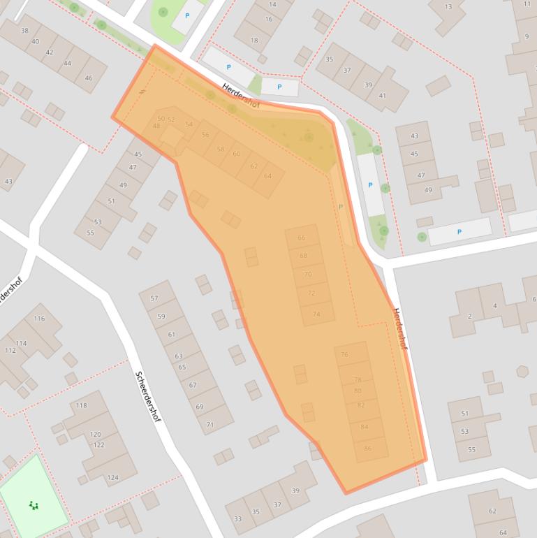 Kaart van postcodegebied 7232BV.