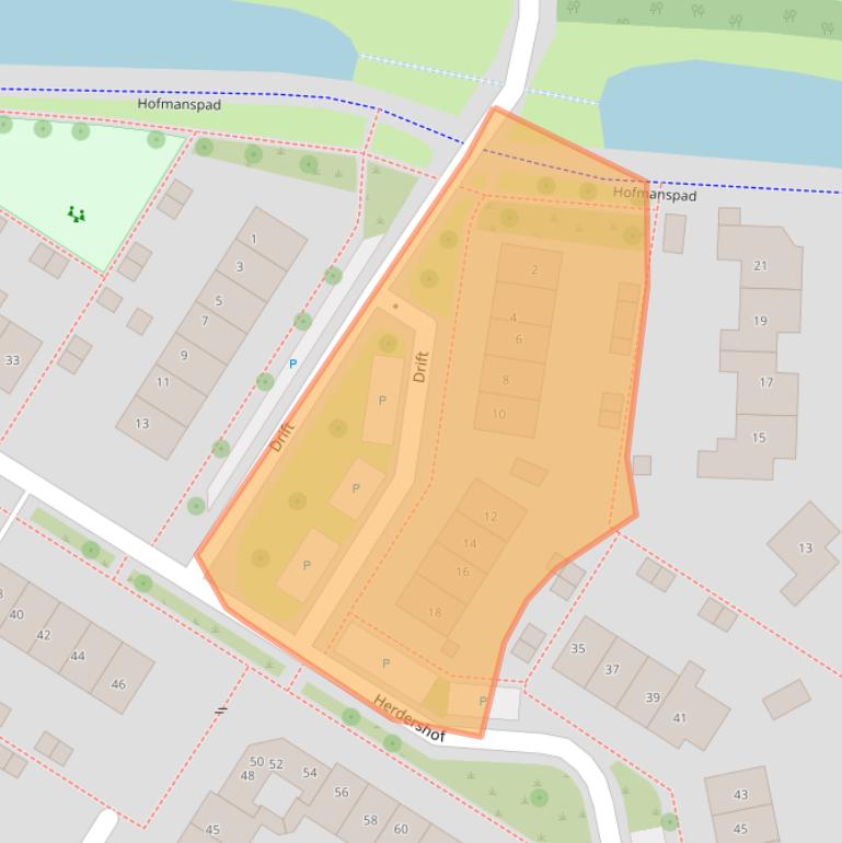 Kaart van postcodegebied 7232CB.