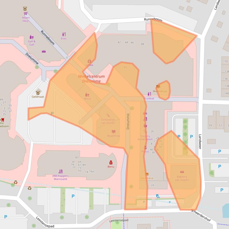 Kaart van postcodegebied 7232CN.