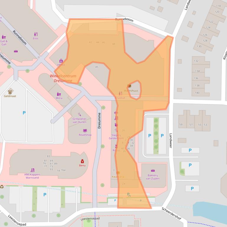 Kaart van postcodegebied 7232CR.