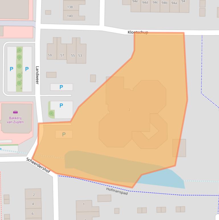 Kaart van postcodegebied 7232CT.