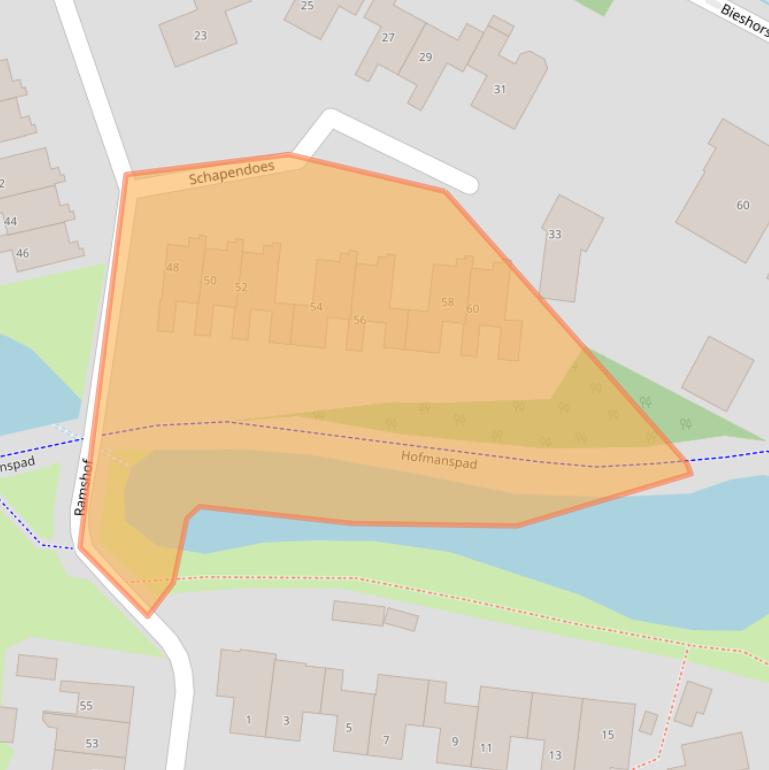 Kaart van postcodegebied 7232DL.