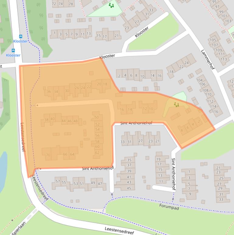 Kaart van postcodegebied 7232EB.