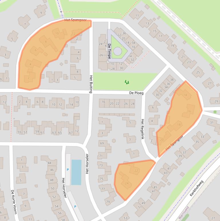 Kaart van postcodegebied 7232HC.