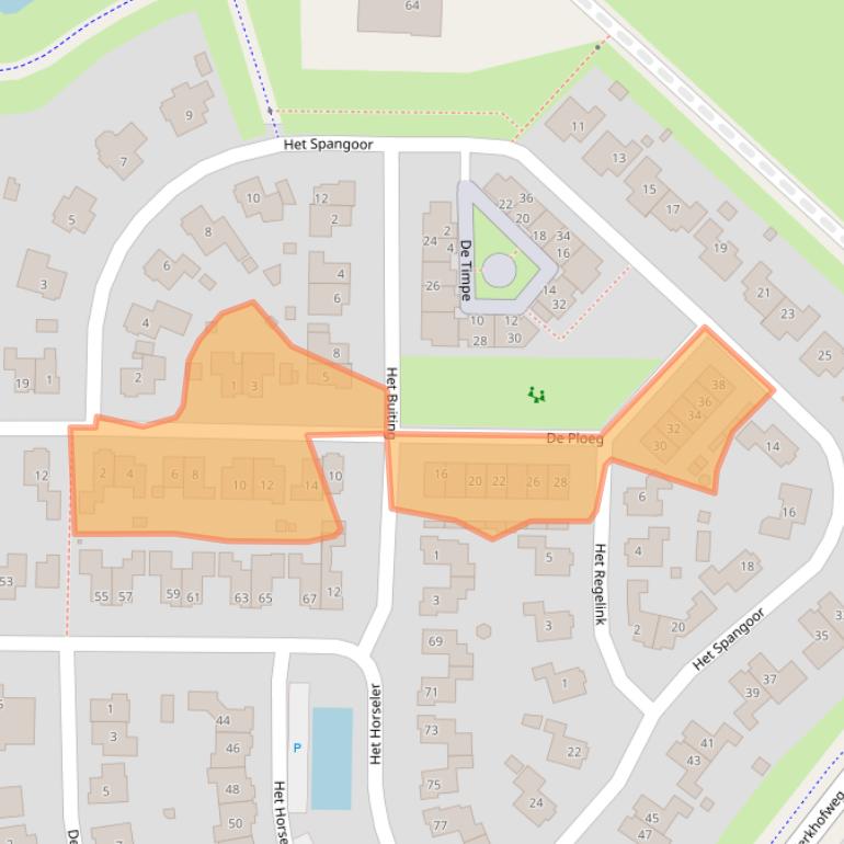 Kaart van postcodegebied 7232HE.