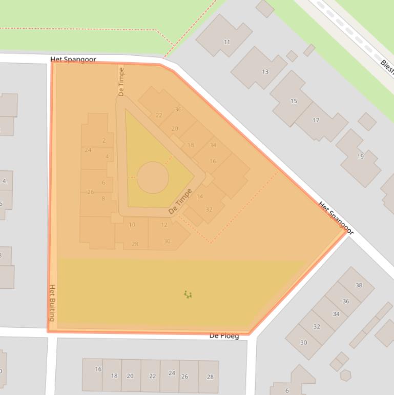 Kaart van postcodegebied 7232HH.