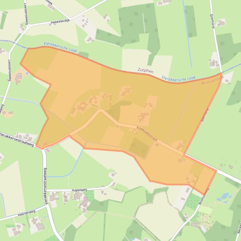 Kaart van postcodegebied 7233PB.