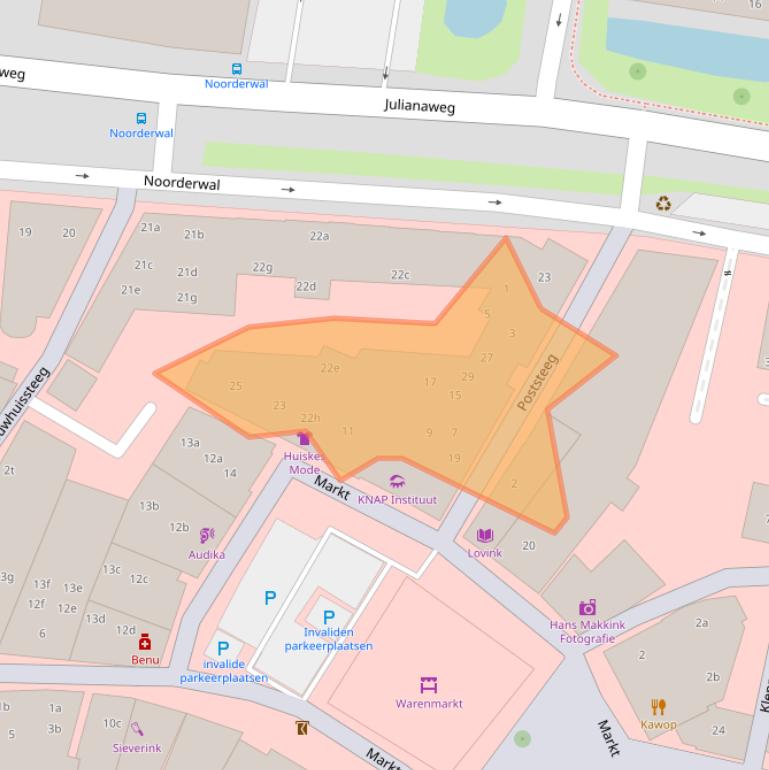 Kaart van postcodegebied 7241AB.