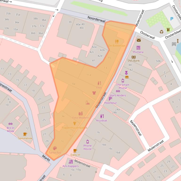 Kaart van postcodegebied 7241AD.