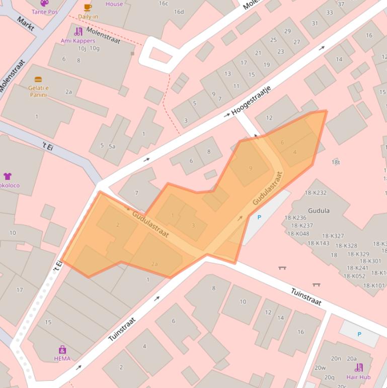 Kaart van postcodegebied 7241AM.