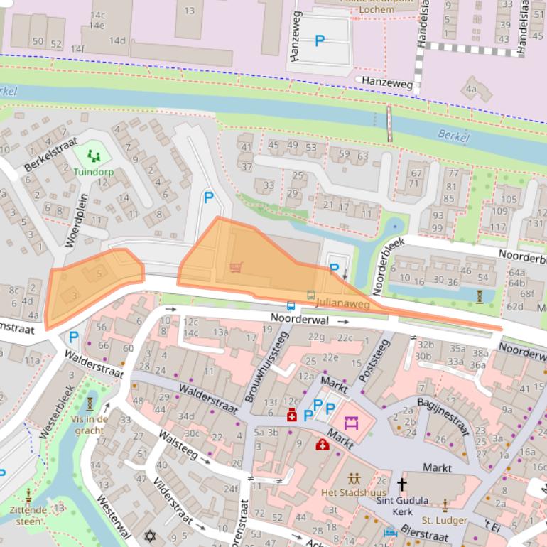 Kaart van postcodegebied 7241BM.