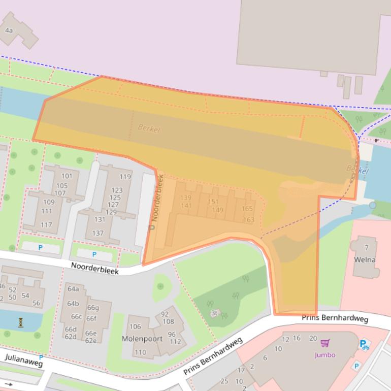 Kaart van postcodegebied 7241BV.