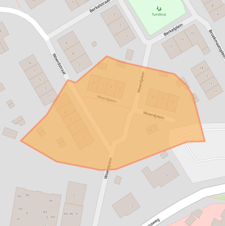 Kaart van postcodegebied 7241CA.