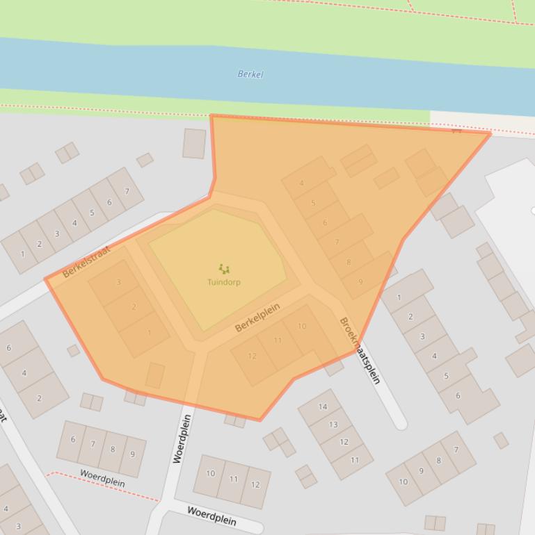 Kaart van postcodegebied 7241CE.