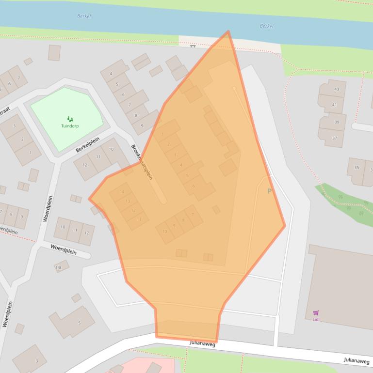 Kaart van postcodegebied 7241CG.