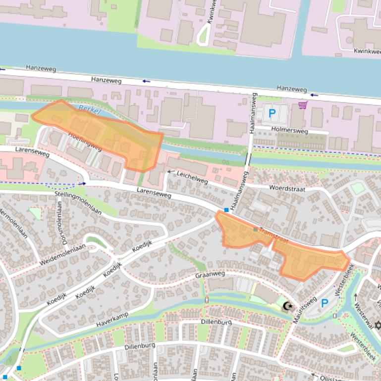 Kaart van postcodegebied 7241CH.