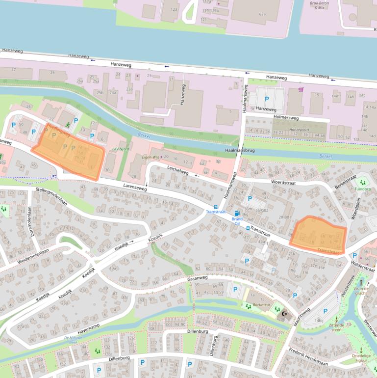 Kaart van postcodegebied 7241CJ.