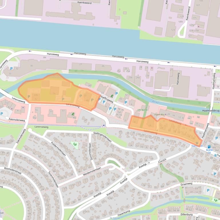 Kaart van postcodegebied 7241CN.