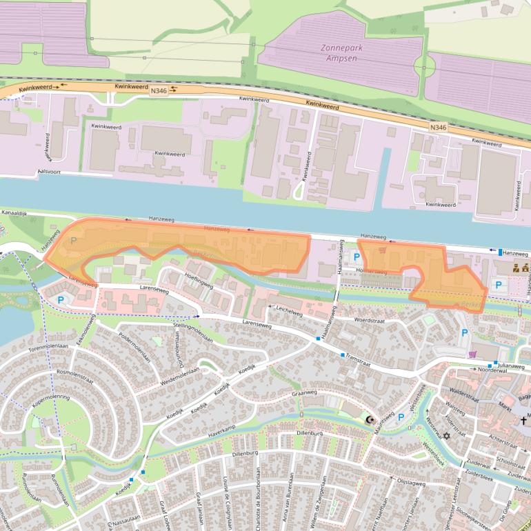 Kaart van postcodegebied 7241CS.