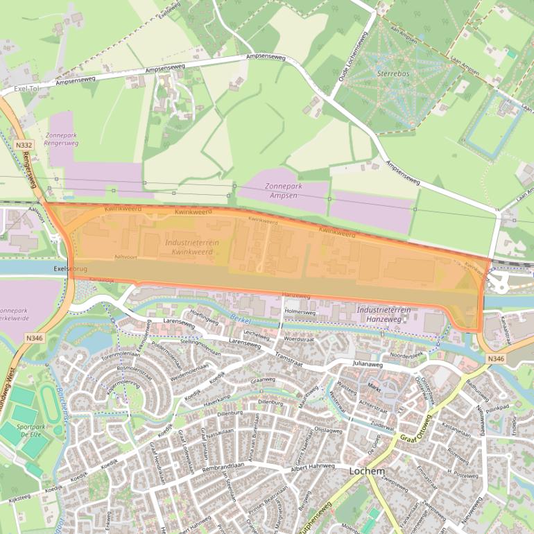 Kaart van postcodegebied 7241CW.