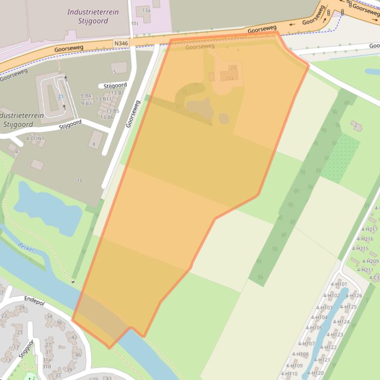 Kaart van postcodegebied 7241DC.