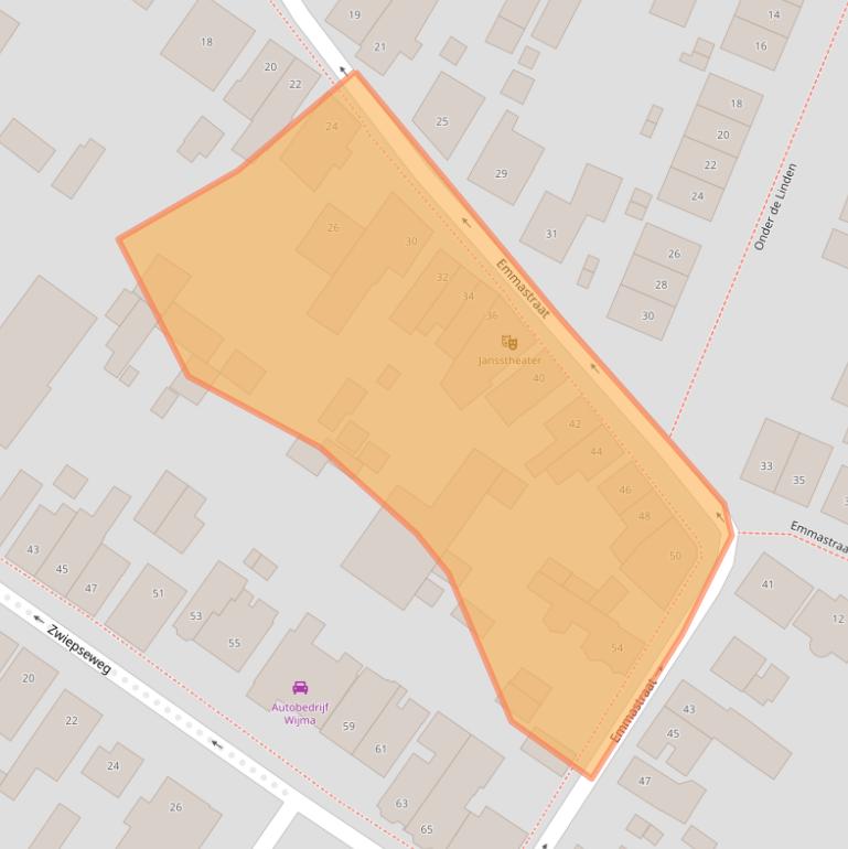 Kaart van postcodegebied 7241EK.