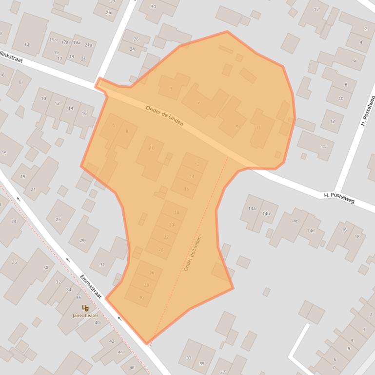 Kaart van postcodegebied 7241EL.