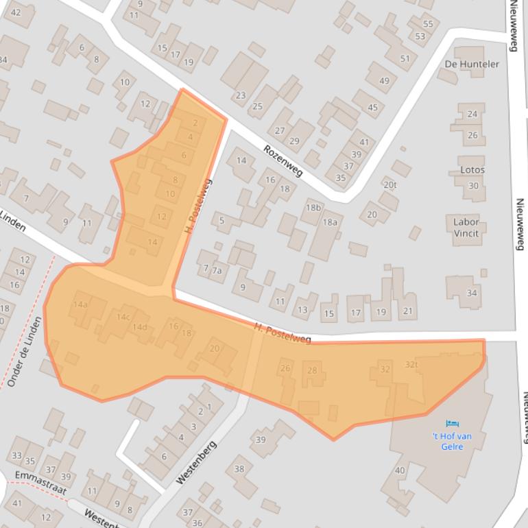 Kaart van postcodegebied 7241EN.