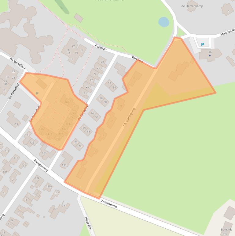 Kaart van postcodegebied 7241GL.