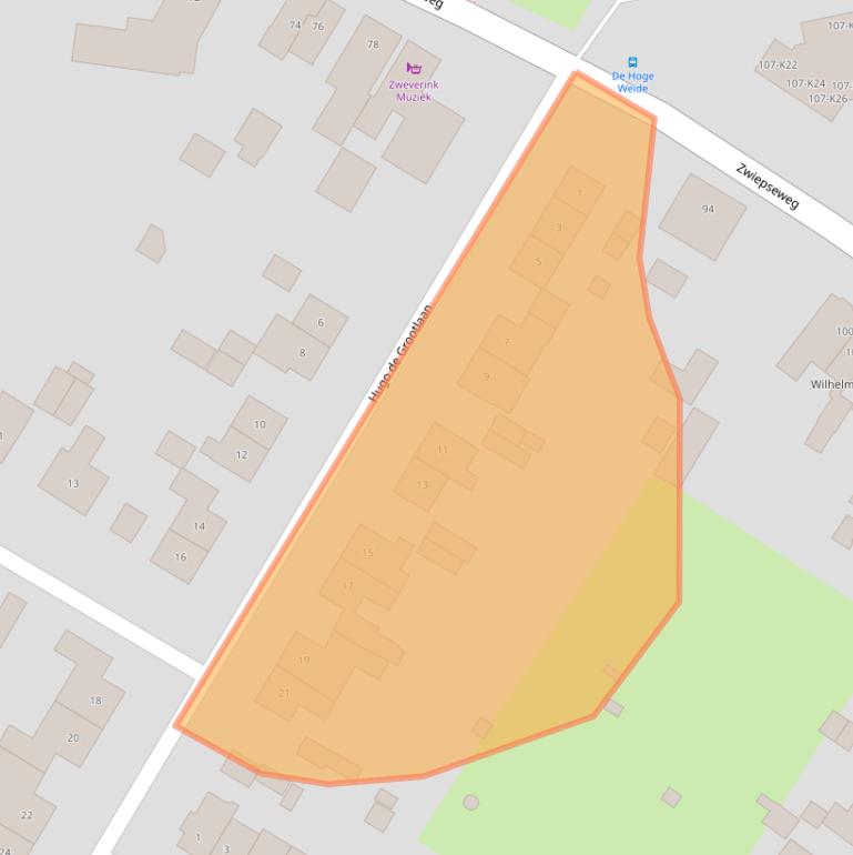 Kaart van postcodegebied 7241HL.