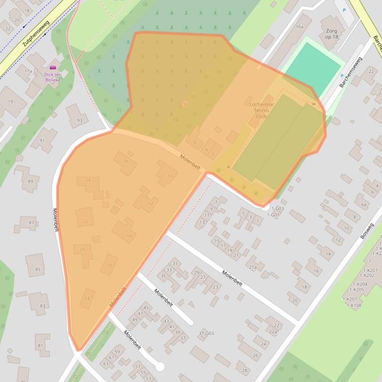 Kaart van postcodegebied 7241JL.