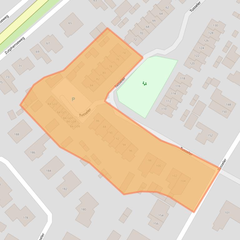 Kaart van postcodegebied 7241KH.