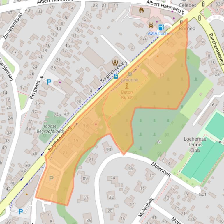 Kaart van postcodegebied 7241KN.