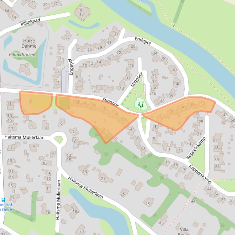 Kaart van postcodegebied 7241LA.