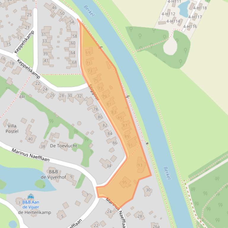 Kaart van postcodegebied 7241LD.