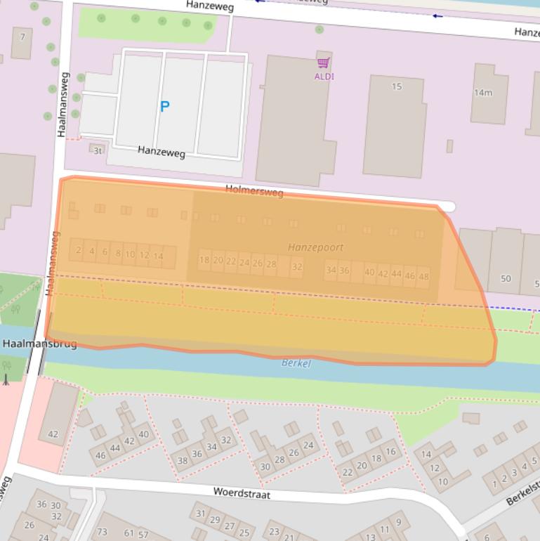 Kaart van postcodegebied 7241ME.
