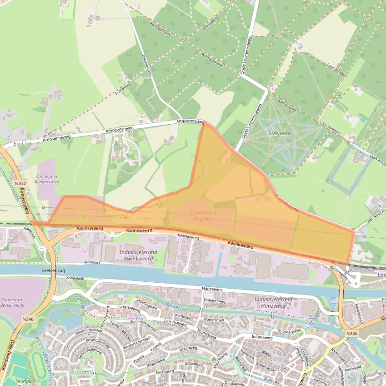 Kaart van postcodegebied 7241NC.