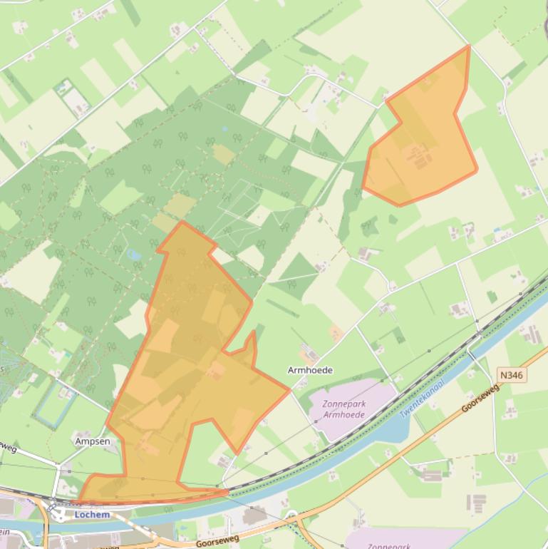 Kaart van postcodegebied 7241NH.