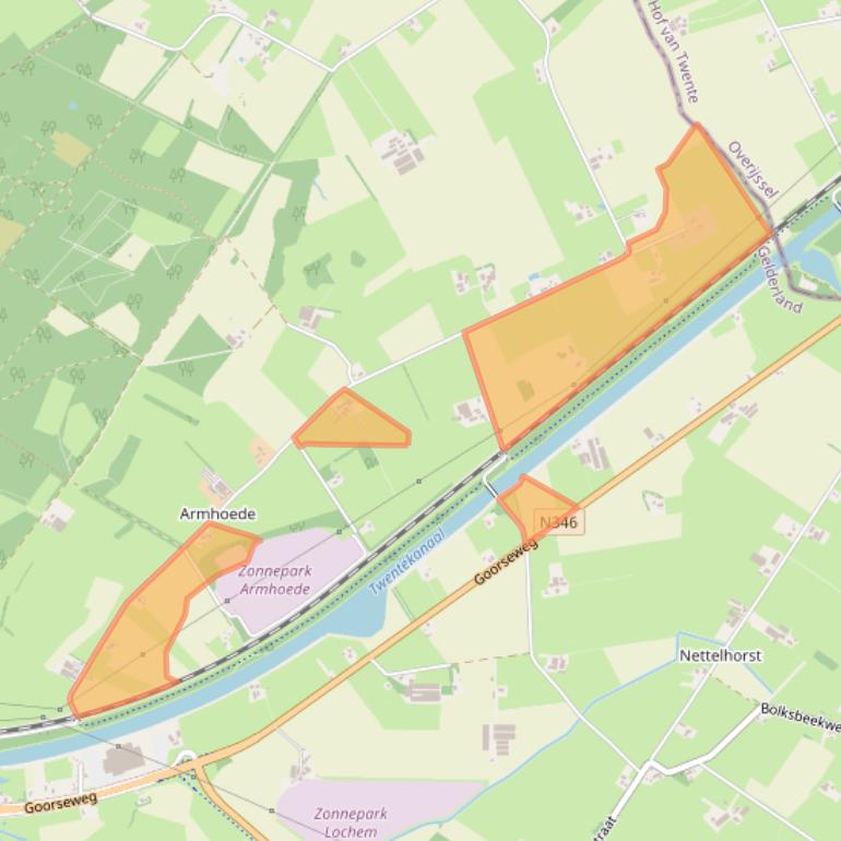 Kaart van postcodegebied 7241NN.