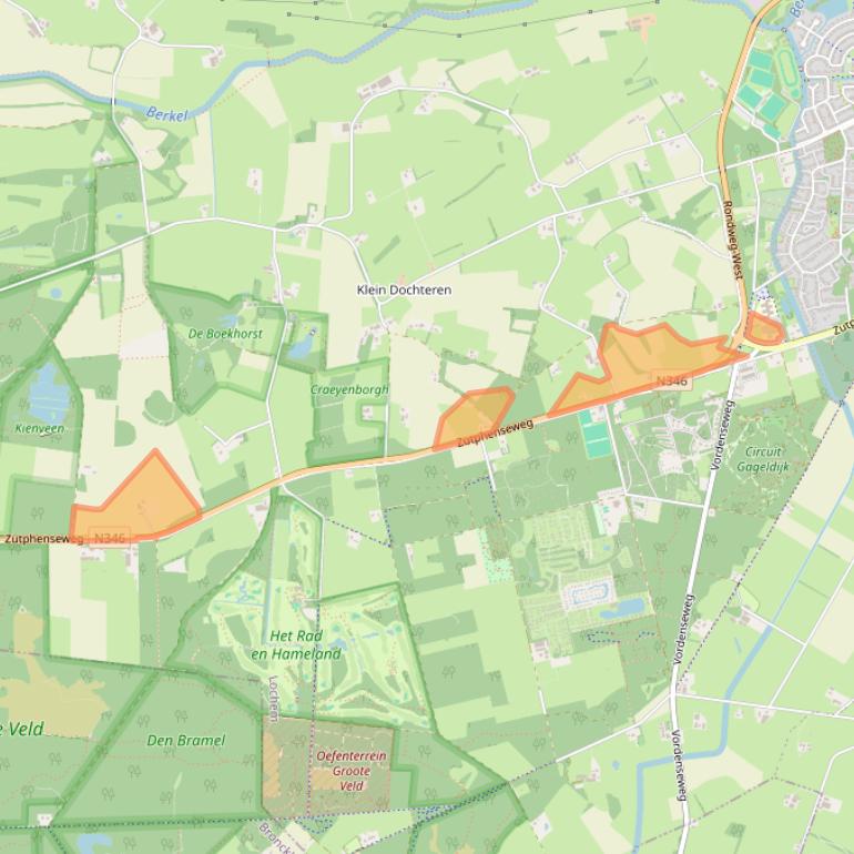 Kaart van postcodegebied 7241SG.
