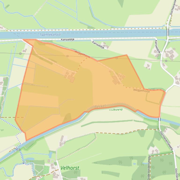 Kaart van postcodegebied 7241TC.