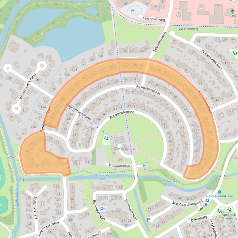 Kaart van postcodegebied 7241VL.