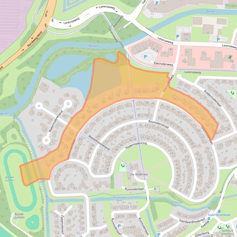 Kaart van postcodegebied 7241VM.